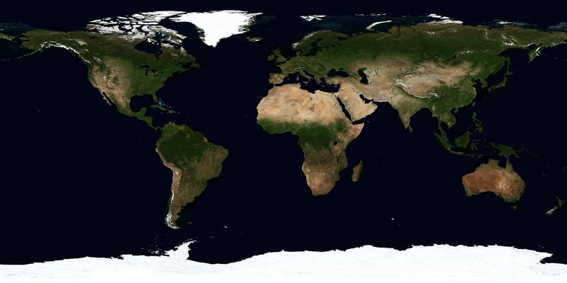 Hands on world map